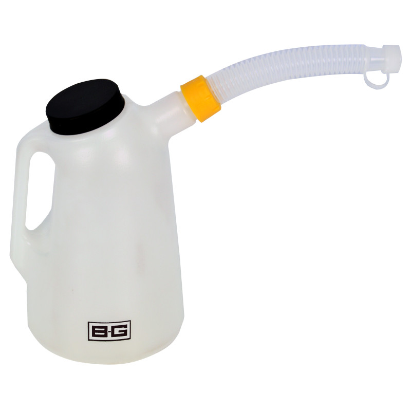 BG Plastic 2 Litre Fluid Measuring Jug with Cap and Spout White